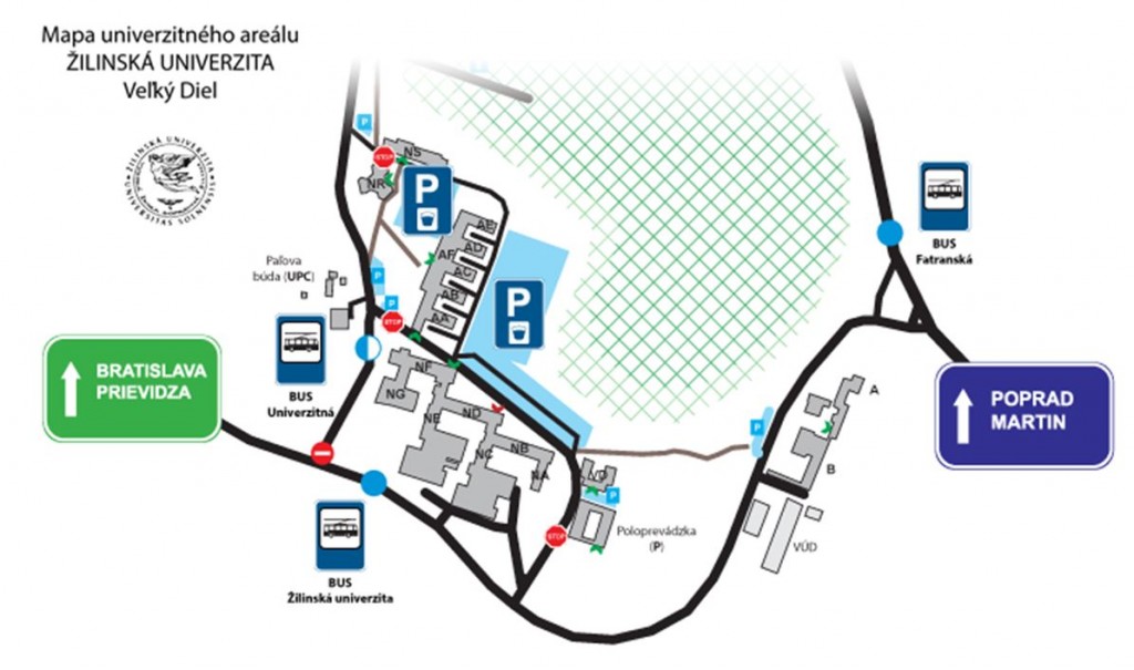 Obr. 1 Súčasné možnosti - prehľadová mapa záujmovej oblasti logistickej firmy