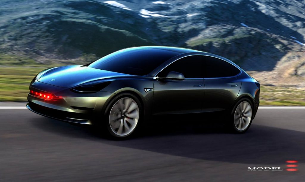 obr. 1 Tesla Model 3. 